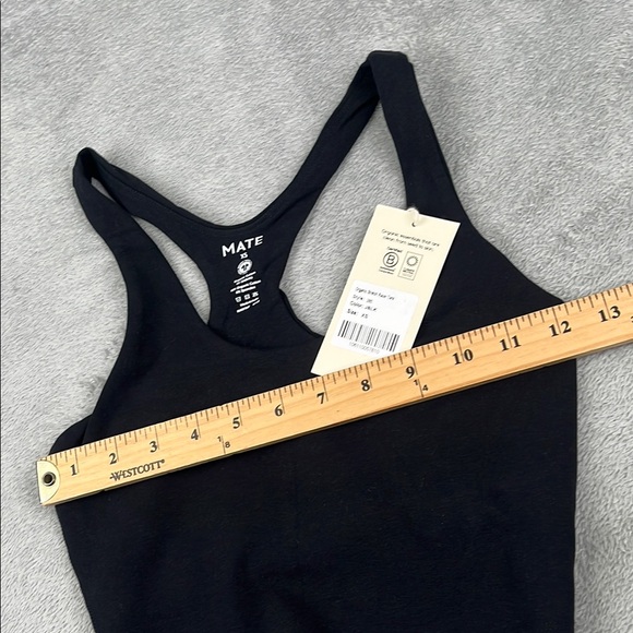 NEW MATE The Label XS Organic Cotton Stretch Black Tank,‎ Midi Cropped Leggings - Picture 10 of 14